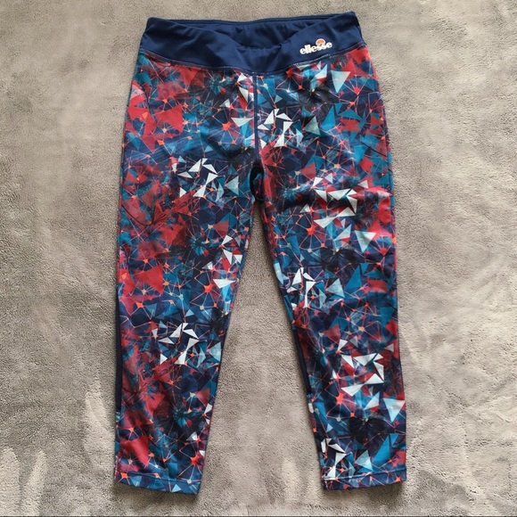 Ellesse Multi-colour Geo Leggings - Picture 1 of 4